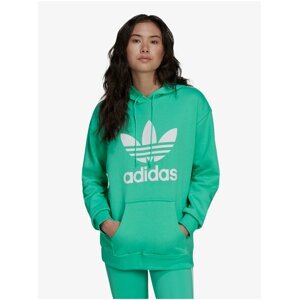 Zelená dámska vzorovaná mikina s kapucou adidas Originals