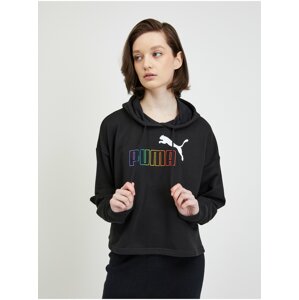 Černá dámská mikina s kapucí Puma Rainbow