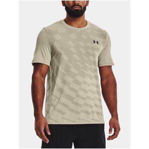 Tričko Under Armour UA Seamless Radial SS - hnedá