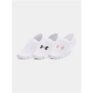 Ponožky Under Armour UA Essential UltraLowTab 3pk - biela