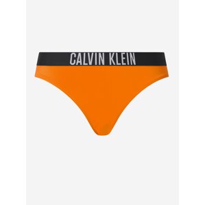 Oranžový dámsky spodný diel plaviek Calvin Klein