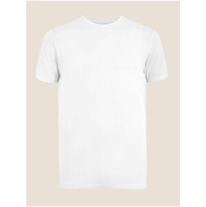 Biele pánske tričko pod košeľu z prémiovej bavlny Marks & Spencer