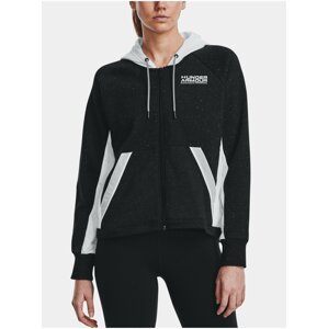 Mikina Under Armour Rival + FZ Hoodie - čierna