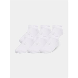 Ponožky Under Armour UA Yth Essential No Show 6pk - biela