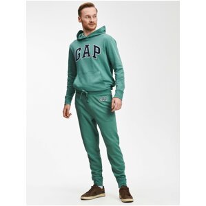 Zelené pánske tepláky jogger s logom GAP