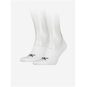 Sada dvoch párov pánskych ponožiek v bielej farbe Calvin Klein