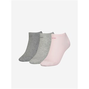 Ponožky pre ženy Calvin Klein - sivá, svetlosivá, ružová