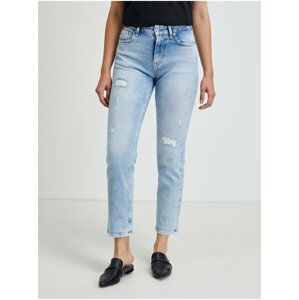 Svetlomodré dámske straight fit rifle Pepe Jeans Mary