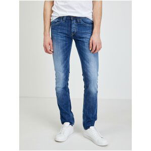 Modré pánske slim fit rifle Pepe Jeans Cash