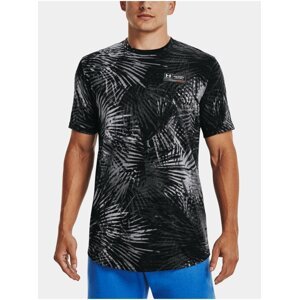 Tričko Under Armour UA SPORT PALM PRINT SS - čierna