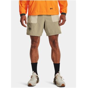 Šortky Under Armour UA Terrain Woven Shorts - hnedá