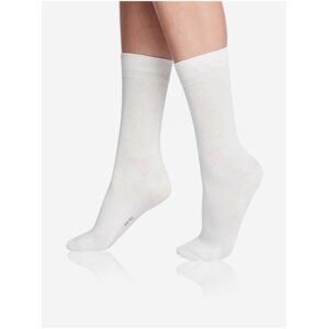 Biele unisex ponožky Bellinda UNISEX CLASSIC SOCKS