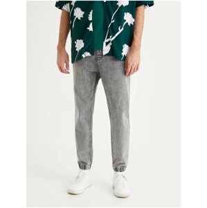 Svetlošedé pánske slim fit rifle Celio Atojog