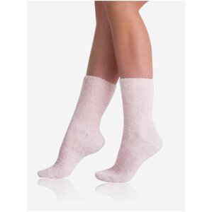 Svetloružové dámske mäkké ponožky Bellinda EXTRA SOFT SOCKS