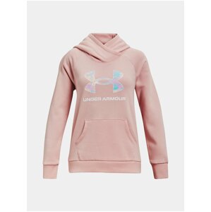 Mikina Under Armour Rival Logo Hoodie - ružová