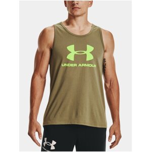 Tielko Under Armour UA SPORTSTYLE LOGO TANK - zelená