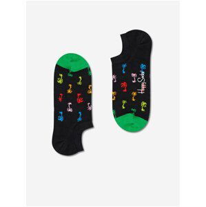 Čierne vzorované ponožky Happy Socks Palm No Show