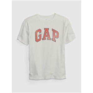 Béžové chlapčenské tričko z organickej bavlny GAP