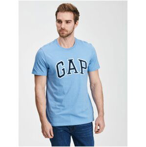 Modré pánske tričko organic logo GAP