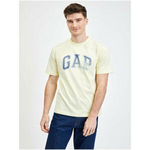 Žlté pánske tričko ombré logo GAP