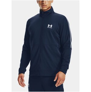 Bunda Under Armour UA PIQUE TRACK JACKET - tmavomodrá