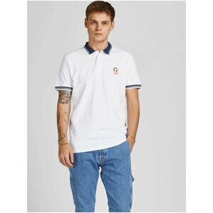 Biela polokošeľa Jack & Jones Logan