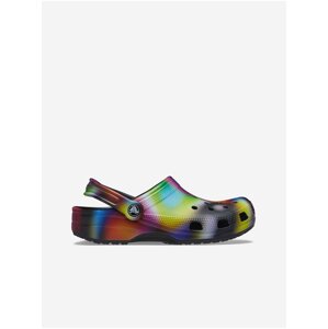 Žlto-čierne vzorované papuče Crocs Classic Solarized Clog