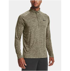 Tričko Under Armour UA Tech 2.0 1/2 Zip - zelená