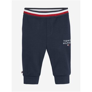 Tmavomodré detské tepláky Tommy Hilfiger