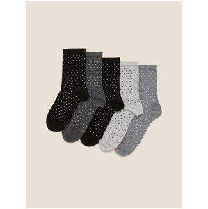 Sada piatich párov dámskych bezošvých ponožiek Marks & Spencer