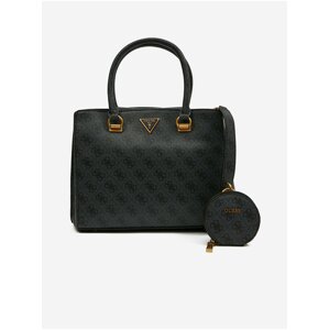 Čierna dámska vzorovaná kabelka Guess Alexie Girlfriend Satchel