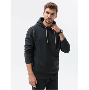 Mikiny s kapucou pre mužov Ombre Clothing - čierna