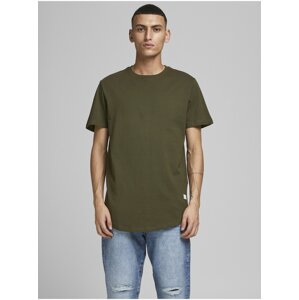 Kaki basic tričko Jack & Jones Noa