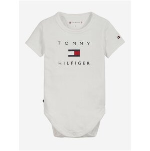 Biele detské body Tommy Hilfiger