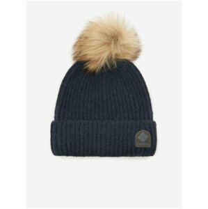 Tmavomodrá dámska čiapka Columbia Winter Blur Pom Pom