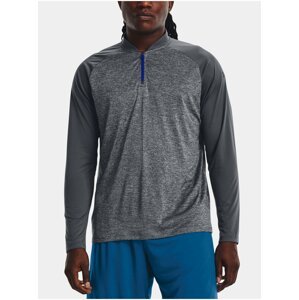 Tričko Under Armour UA Tech 2.0 Novelty 1/4 Zip-GRY