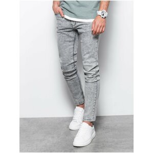 Skinny fit pre mužov Ombre Clothing - sivá