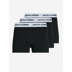 Sada troch pánskych boxeriek v čierne farbe Jack & Jones Basic