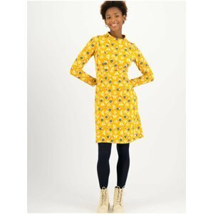 Mikinové a svetrové šaty pre ženy Blutsgeschwister - žltá
