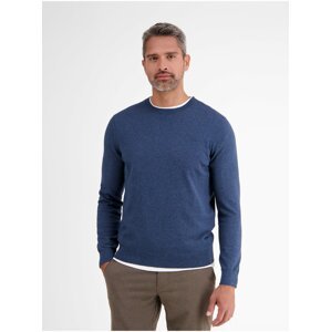 Modrý pánsky basic sveter LERROS