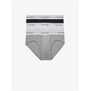 Slipy pre mužov Calvin Klein Underwear - svetlosivá, biela, čierna