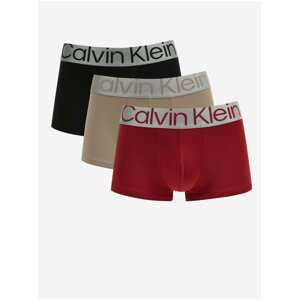 Boxerky pre mužov Calvin Klein Underwear - čierna, béžová, červená
