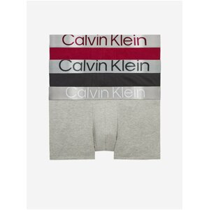 Boxerky pre mužov Calvin Klein Underwear - svetlosivá, čierna, červená