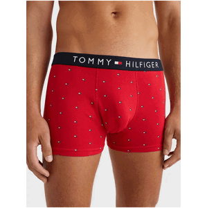 Červené pánske vzorované boxerky Tommy Hilfiger