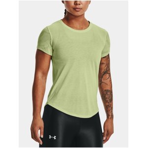 Svetlozelené dámske tričko Under Armour UA Streaker Jacquard Tee