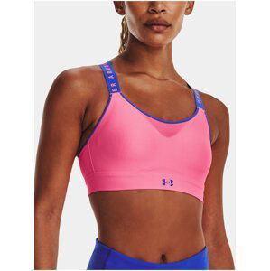 Modro-ružová dámska podprsenka Under Armour UA Infinity High Bra