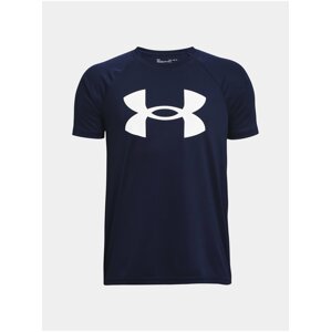 Tmavomodré chlapčenské tričko Under Armour UA Tech Big Logo SS