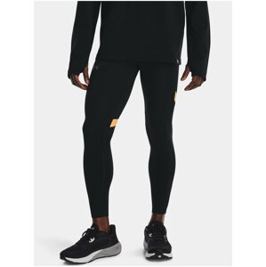 Žlto-čierne pánske legíny Under Armour UA SPEEDPOCKET TIGHT