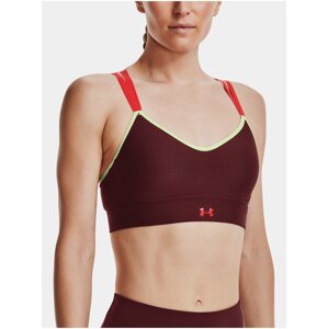 Vínová dámska športová podprsenka Under Armour UA Infinity Low Strappy