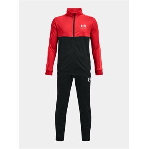 Červeno-čierna chlapčenská tepláková súprava Under Armour UA CB Knit Track Suit